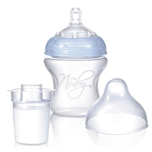 努比Nuby“自然乳感”系列PP奶瓶/150ml（带奶粉罐）