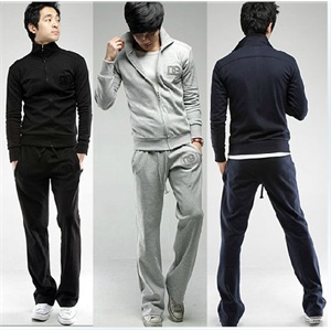 HIEND 纯色全棉运动套装 3色入 D075