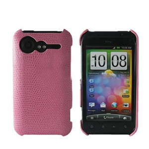 酷玛特htcg11 htc G11手机套S710E保护壳手机壳精美蛇纹(浅粉)