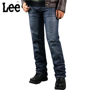 lee 时尚休闲 素版男士直筒牛仔裤728C-6734