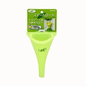 LEAF瓶底沥空漏斗 配强力吸盘 绿色 INOMATA