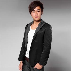 2011新款 美克派美 男式修身韩版带帽小西装2898-B10