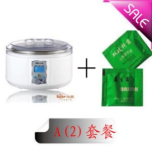 A(2)套餐：小熊 SNJ-509酸奶米酒纳豆机SNJ-5091+川秀双歧杆菌粉