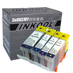 INKOOL CANON 3eBK/3eC/3eM/3eY一套四个碳零技术打印流畅