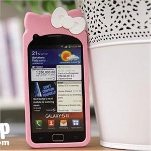 hello kitty 蝴蝶结 三星 i9100 GALAXY S2 手机保护套 硅胶套