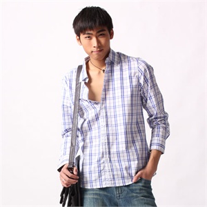 【品牌直供】HAISI 嗨思 时尚、休闲格子男衬衫 S1CAAP03