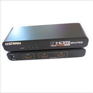 HDMI 分配器 1进2出分配器 1080P 1.3版 OST-HD102