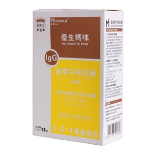 优生妈咪 牛初乳粉（加强型）1.0g*15包/盒
