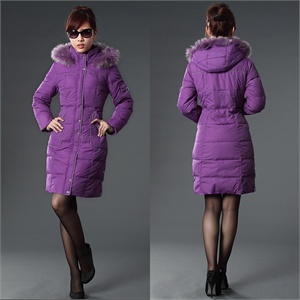Hodoo 时尚毛边长款羽绒服(五色) AW2011