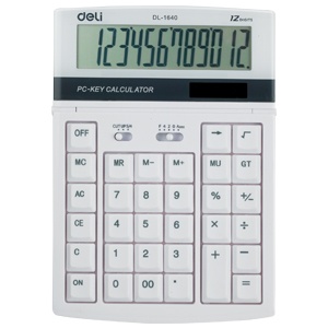 得力文具 办公用品 1640 计算器 12位计算器