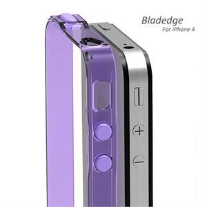 英国Pinlo BLADEdge iPhone 4 超薄尼龙保护框 Bumper 紫色透明