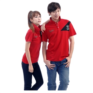 楼尚楼 韩版时尚字母图案翻领短袖情侣装 ybyl 8803#