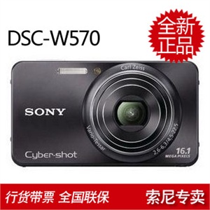 索尼 DSC-W570数码相机+8GB存储卡+芭比奴包+高速读卡器+液晶贴膜