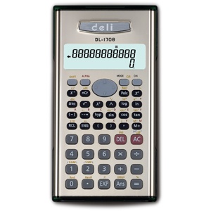 得力文具 办公 1708 计算器 10+2位科学函数计算器
