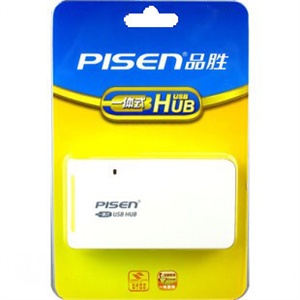 品胜一体式USB HUB 4口扩展 集线器 一拖四 分线器 USB转换器