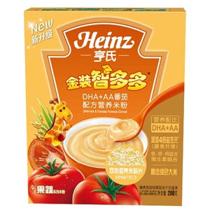 亨氏 金装智多多DHA＋AA番茄配方营养米粉1段 200G/盒