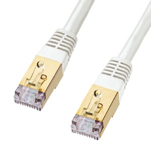 【品牌直供】日本 SANWA 兼容10G光缆的超7类线网线2米 白