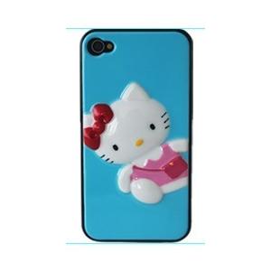 酷玛特 苹果 iphone 4G 4代手机套手机壳保护套浮雕Kitty猫06