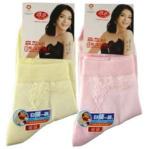 【当当自营】浪莎 6双精梳棉白领一族女袜 H6233 5赠1装