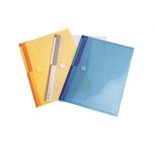 文件袋 文件套得力办公文具A4粘扣文件袋5504