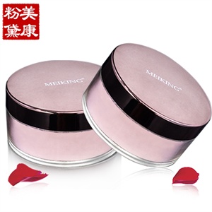 美康粉黛 玫瑰散粉15G 蜜粉定妆粉 控油润色 蜜粉 裸妆