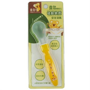 喜多HT婴幼儿硅胶软质安全汤匙