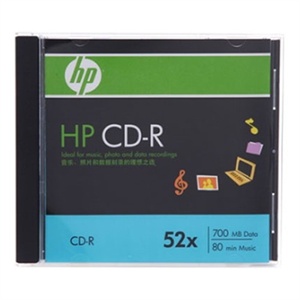 【当当自营】 HP 惠普 CD-R 52速 700MB 单片盒装 刻录盘