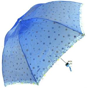 天堂伞三折超轻超强防紫外线变色遮阳晴雨伞迷彩星辰3312E 1号色