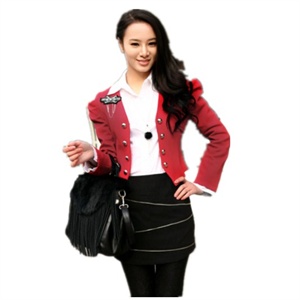 Paydaily女装 2011年秋冬装新品时尚个性纯色纽扣西服08160805