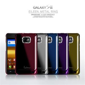 韩国dreamplus 梦工厂施华洛世奇水晶GALAXY S2 I9100外壳 淡雅紫