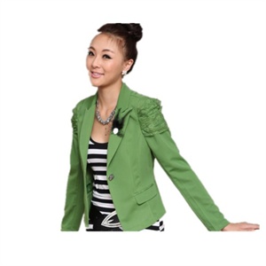 Paydaily女装 2011年秋冬装新品时尚个性短款翻领蕾丝西服YSLD703