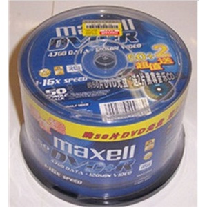Maxell 特价 16速DVD+R 50P送2片黑胶CD