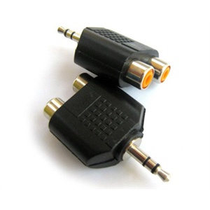 3.5mm TO 2RCA 3.5mm耳机插转2位莲花头