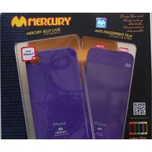 韩国mercury iphone 4 苹果 手机套 保护壳+彩色贴纸 套装 紫色