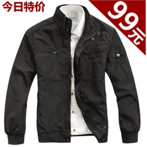 WINJEANS 2011秋冬新款薄外套 男士商务休闲立领夹克 男外套