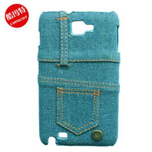 酷玛特三星i9220手机壳GalaxyNoteN7000手机套 复古牛仔(浅蓝)