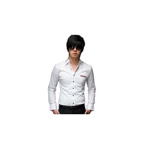 HIEND 特殊领口设计长袖衬衫 两色 D040