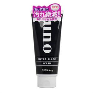 专柜正品~资生堂UNO吾诺 黑炭强力劲爽洁面膏 130G