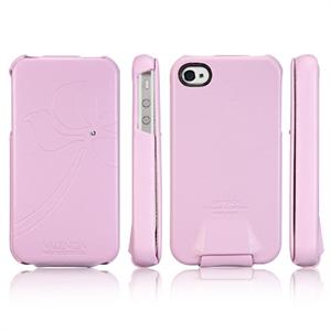 韩国SGP Valencia Swarovski iphone 4 施华洛世奇钻 皮套 粉