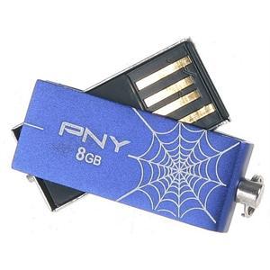 必恩威（PNY）U盘 AVS防毒加密盘8G（蓝色）