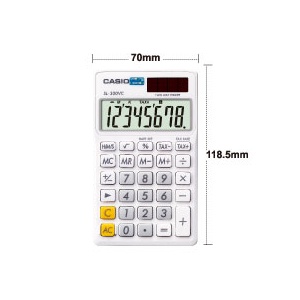 【正规授权经销商】原装正品CASIO卡西欧SL-300VC-WE便携式计算器