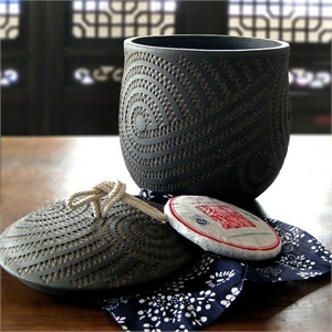 储物收纳 普洱茶饼罐中号茶饼缸CYG132