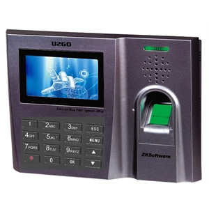 中控 U260 指纹考勤机 指纹机 指纹打卡机 T9输入法 语音播报姓名