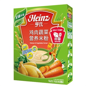 亨氏 鸡肉蔬菜营养米粉(8-24个月) 225G/盒