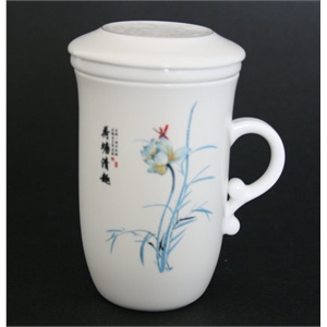 成艺陶瓷三件套杯--荷塘清趣