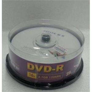 清华紫光 刻录盘DVD＋R 16X（25片筒装） 光盘 原装正品