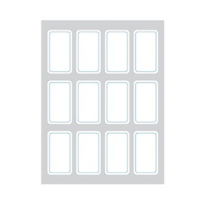 得力文具 办公用品 7183 自粘性标签 【规格】18×32mm×12枚