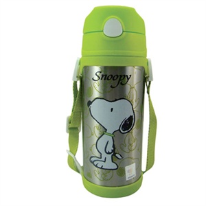 Snoopy 史努比 水杯开关式儿童隐形背带壶 T-SP507粉色