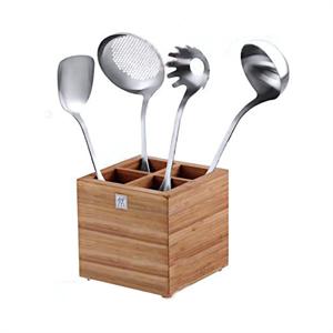 双立人厨房用品 TWIN Pure steel 系列 5件套竹制炊具套装