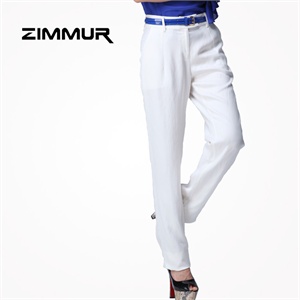 ZIMMUR 2012春装 夏装 优雅直筒欧美 长裤 Z12XKW046W0 显瘦